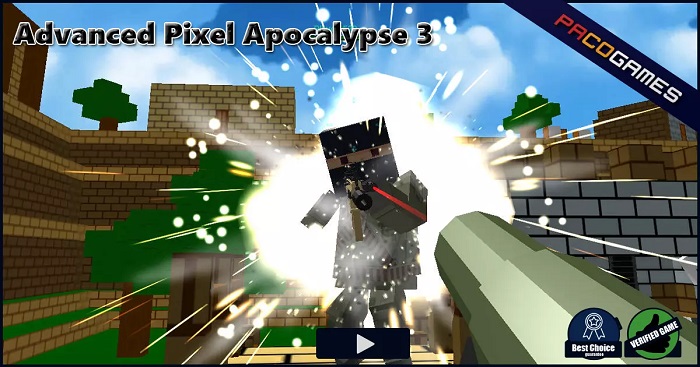 Review game Bắn súng Y8 – Advanced Pixel Apocalypse 3 – 1play – 1 người chơi – Lego sinh tồn độc đáo