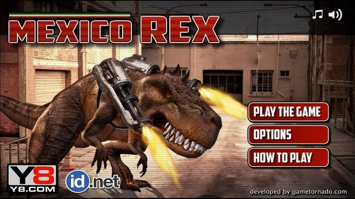 Review Game Y8 Bắn Súng – Mexico Rex – 1play – 1 người chơi – Khủng long tàn bạo tấn công