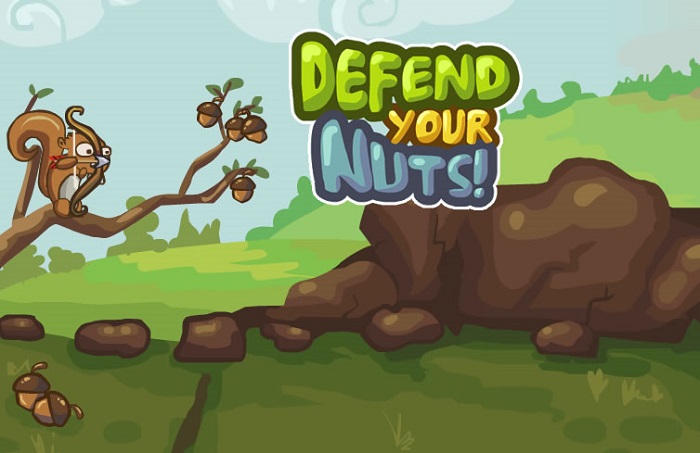 Review Game Y8 Bắn Súng - Defend Your Nuts - 1play - 1 người chơi - Cùng sóc con bảo vệ vụ mùa