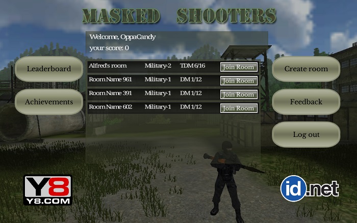 Review Game Y8 Bắn Súng – Masked Shooters Multiplayer Edition – 1 play – 1 người chơi – Sát thủ giấu mặt