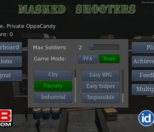 Review Game Y8 Bắn Súng – Masked Shooters Single Player – 1 play – 1 người chơi – Sát thủ đơn độc