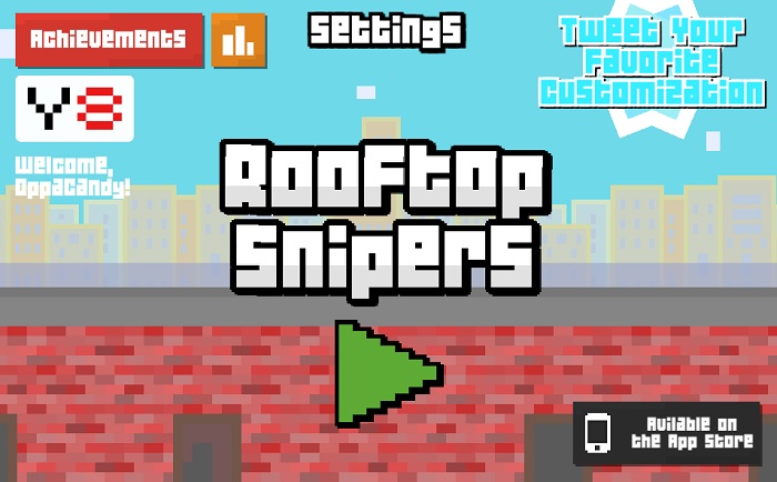 Review Game Y8 Bắn Súng - Rooftop Snipers - 2play - 2 người chơi - Cuộc chiến trên gác mái