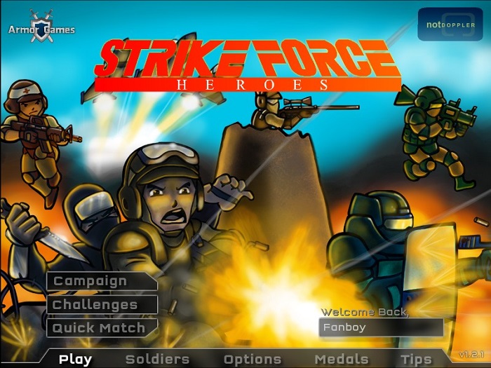 Review Game Y8 Bắn Súng - Strike Force Heroes 1 - 1play - 1 người chơi - Anh hùng vũ trụ