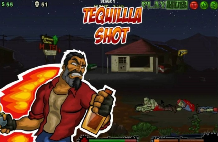 Review Game Y8 Bắn Súng - Tequila Zombie - 1play - 1 người chơi - Cuộc chiến Tequila và Zombie