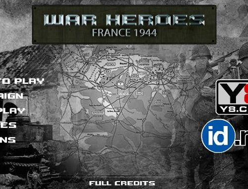 Review Game Y8 Bắn Súng – War Heroes France 1944 – 1play – 1 người chơi – Chiến dịch đổ bộ