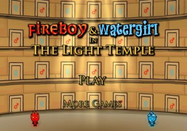 Review Game Y8 – Fireboy And Watergirl Light Temple – 2play – 2 người chơi – Lửa nước phối hợp giải đố