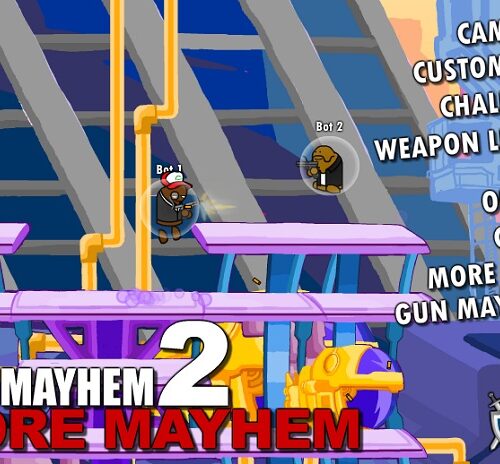 Review Game Y8 – Gun Mayhem 2 – 4play – 4 người chơi – Tiếp tục đọ tài bắn tỉa cùng bạn bè