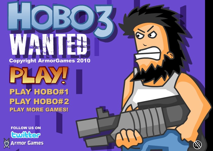 Review Game Y8 - Hobo 3 Wanted - 1 play - 1 người chơi - Gã lang thang quậy phá 3