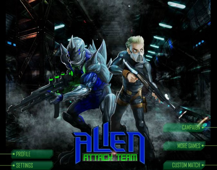 Review Game Y8 Bắn Súng – Alien Attack Team – 1play – 1 người chơi – Cùng đồng đội tấn công Ailen