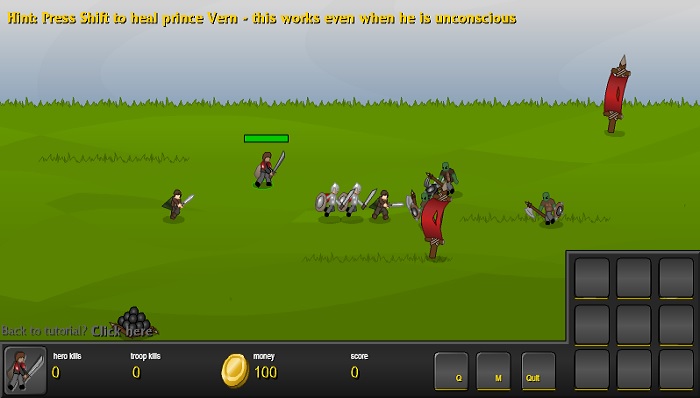 Review Game Y8 Bắn Súng - Prince of War - 1play - 1 người chơi - Đẩy lùi đế chế Orc