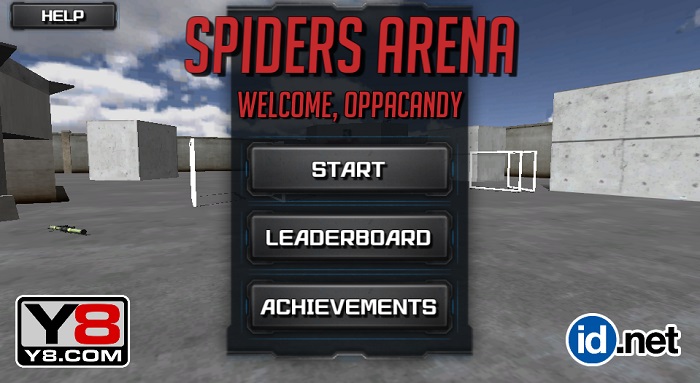 Review Game Y8 Bắn Súng - Spiders Arena - 1play - 1 người chơi - Sống sót giữa bầy nhện