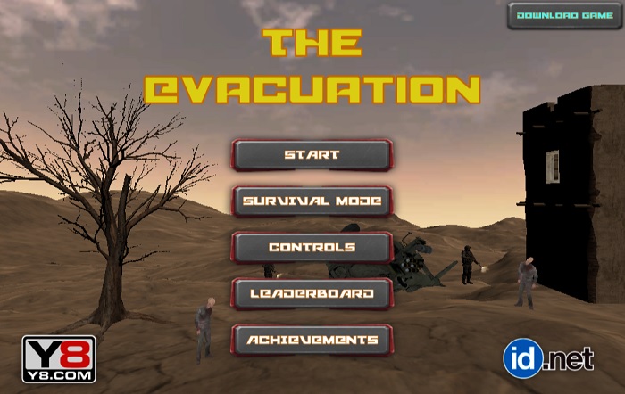 Review Game Y8 Bắn Súng – The Evacuation – 1play – 1 người chơi – Một mình giữa vòng vây