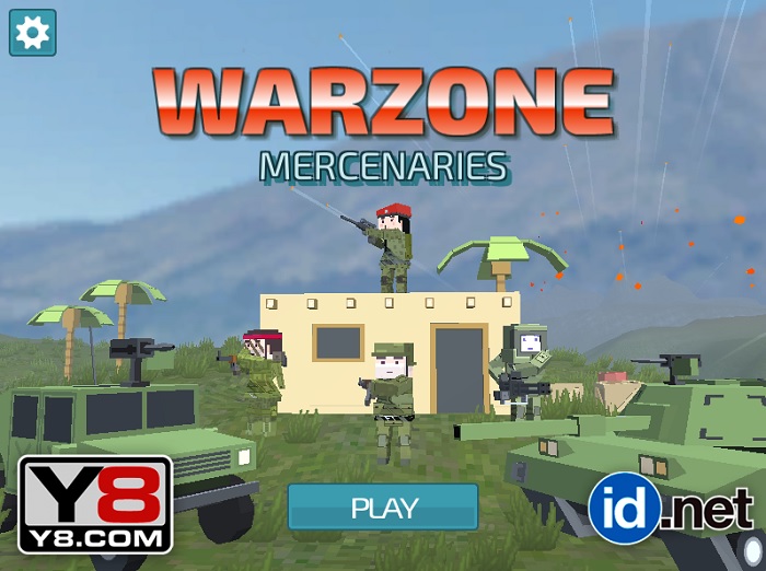 Review Game Y8 Bắn Súng - Warzone Mercenaries - 1play - 1 người chơi - Chiến trường lính đánh thuê