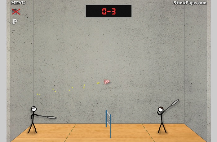 Review Game Y8 - Stick Figure Badminton - 2play - 2 người chơi - Cầu lông hình gậy