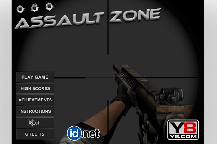 Review Game Y8 Bắn Súng - Assault Zone - 1play - 1 người chơi - Khu vực đột kích