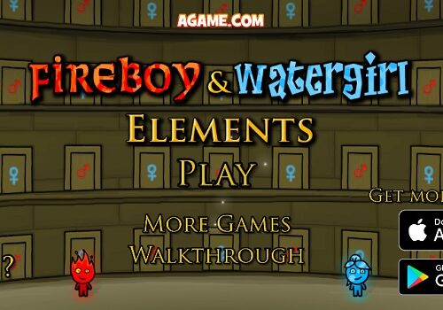 Review Game Y8 – Fireboy and Watergirl 5 Elements – 2play – 2 người chơi – Lửa nước tại 7 ngôi đền nguyên tố