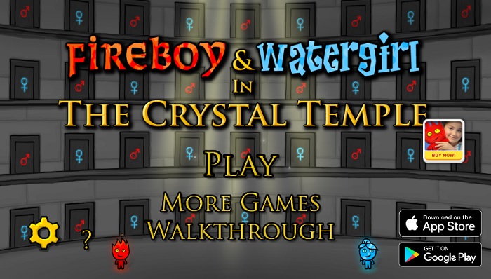 Review Game Y8 – Fireboy and Watergirl in the Crystal Temple – 2play – 2 người chơi – Lửa nước tại ngôi đền pha lê
