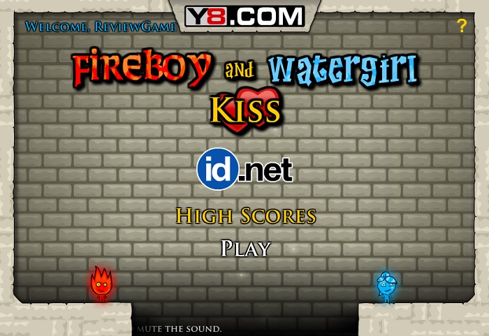 Review Game Y8 – Fireboy and Watergirl Kiss – 1play – 1 người chơi – Lửa nước phiên bản tình yêu