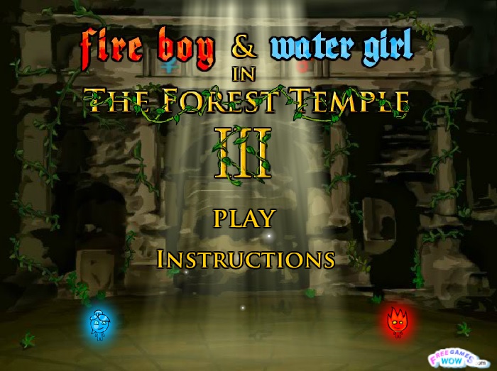 Review Game Y8 – Fireboy & Watergirl ep. 3 – 2play – 2 người chơi – Lửa nước tại Đền rừng phần 3