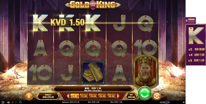 Cách chơi slot game Nổ Hũ, Gold King