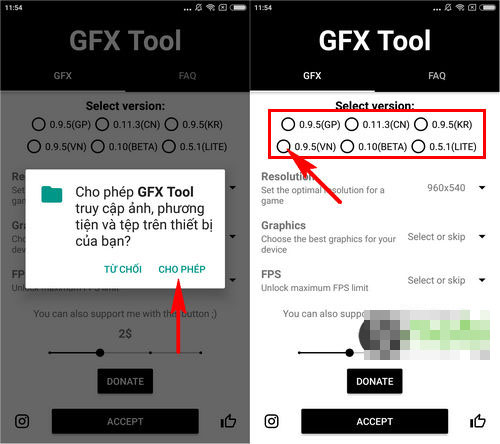 cách tải GFX Tool