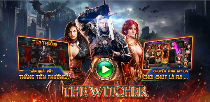 Cách chơi slot game Nổ Hũ, The Witcher