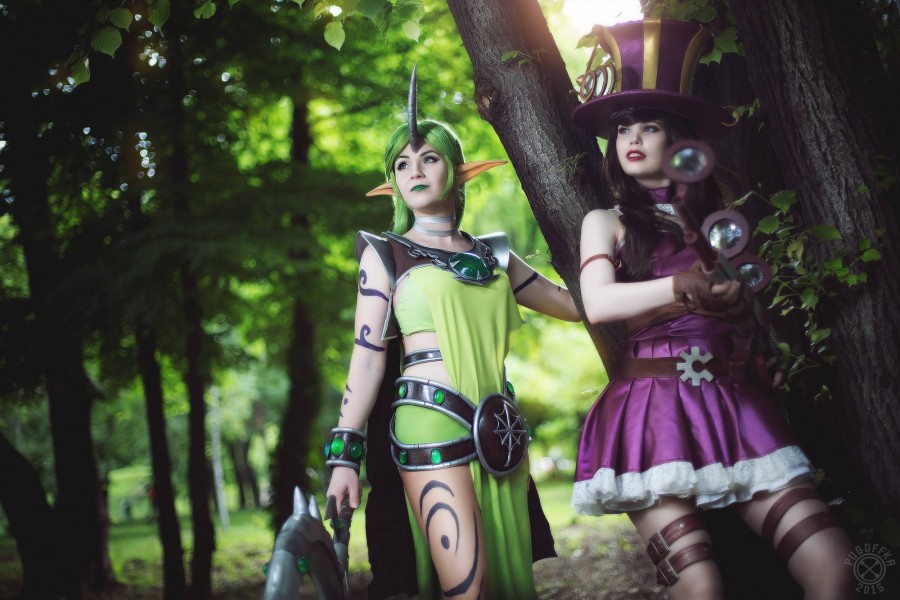 Soraka rừng xanh cosplay