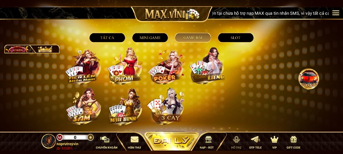 Max Vin chính là cổng game “truyền nhân” của game bài đổi thưởng nổi tiếng RoyVin.