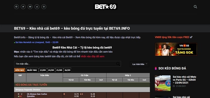 Nhà cái Bet69 là gì? Link vào nhà cái Bet69? Review Bet69 lừa đảo hay uy tín?