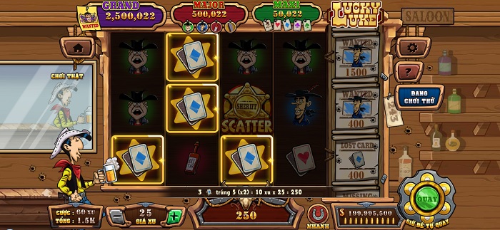 Cách chơi slot game Nổ Hũ, Lucky Luke